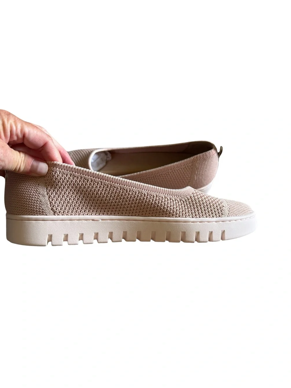 Vionic NIB Uptown Skimmer Light Pink Knit Loafers size 9